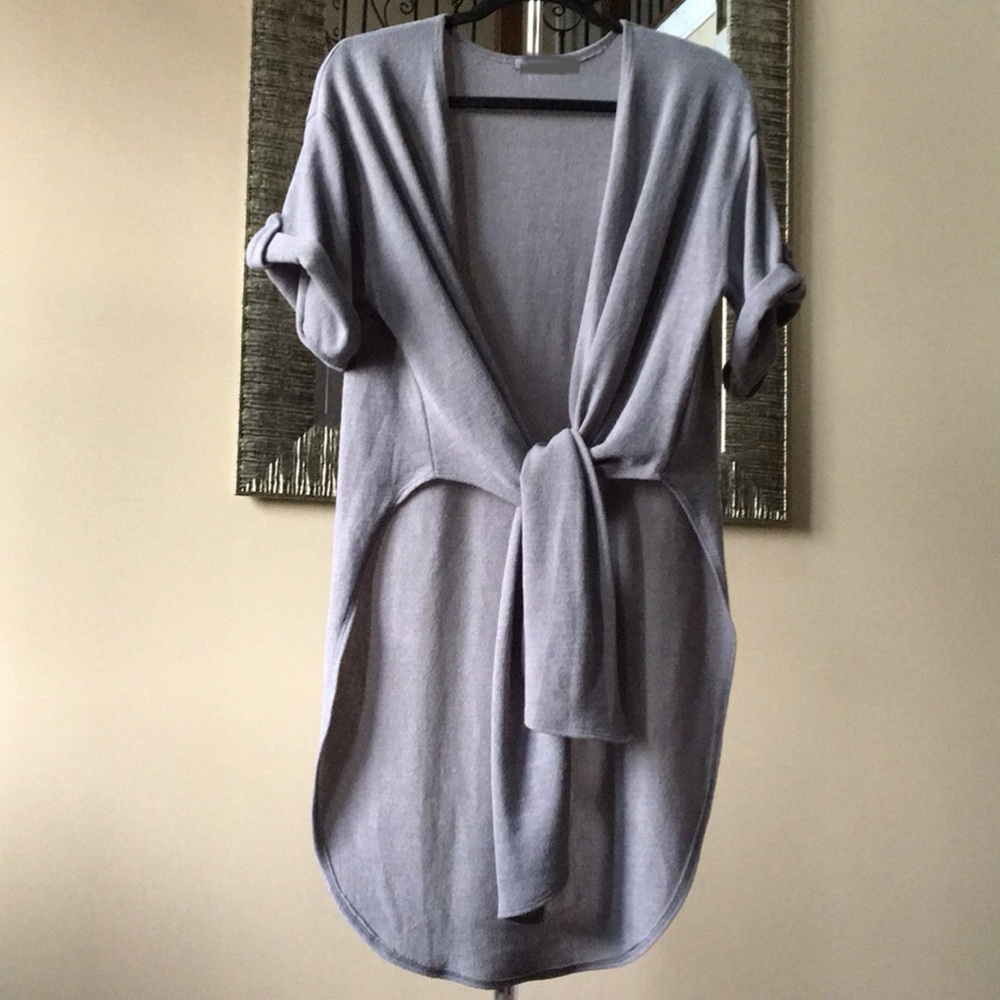 ✨NEW✨LAST✨Silver Knit Cardigan - Picture 4 of 8